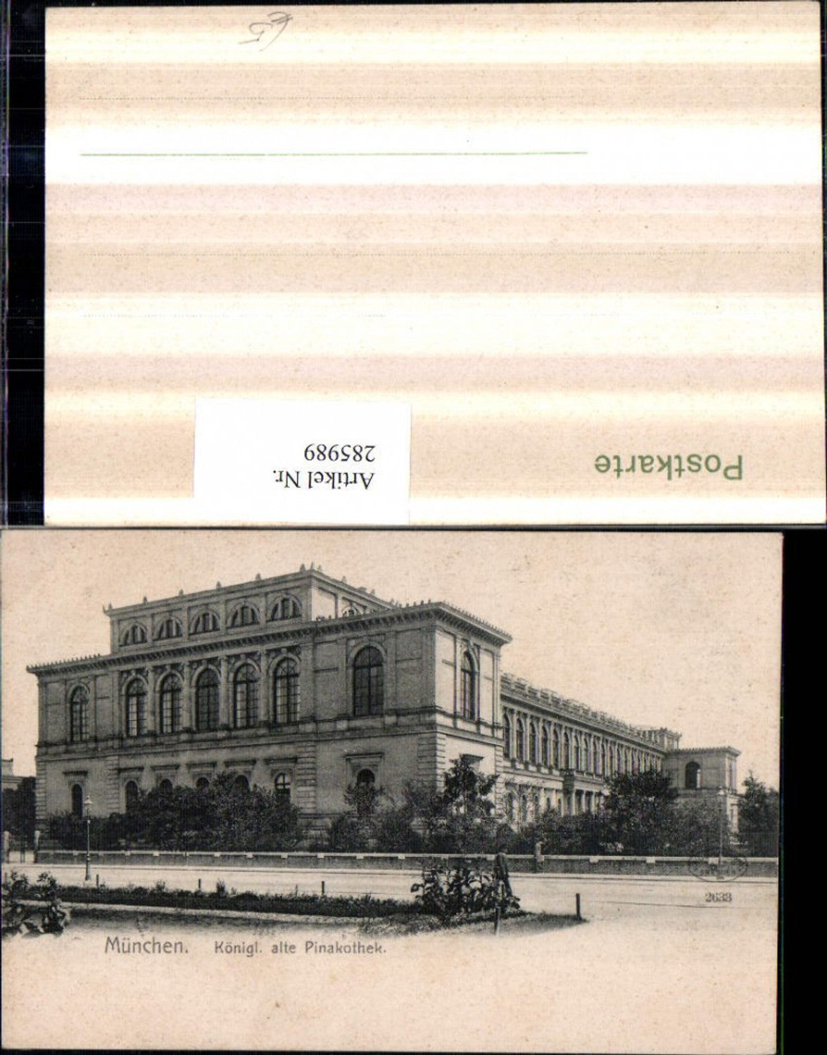 285989, Munich Royal Old Pinakothek Building
