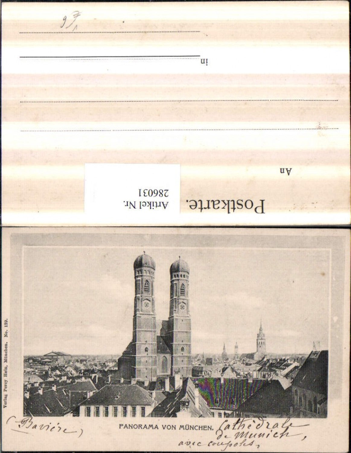 286031,München Panorama Teilansicht Frauenkirche pub Percy Hein 129