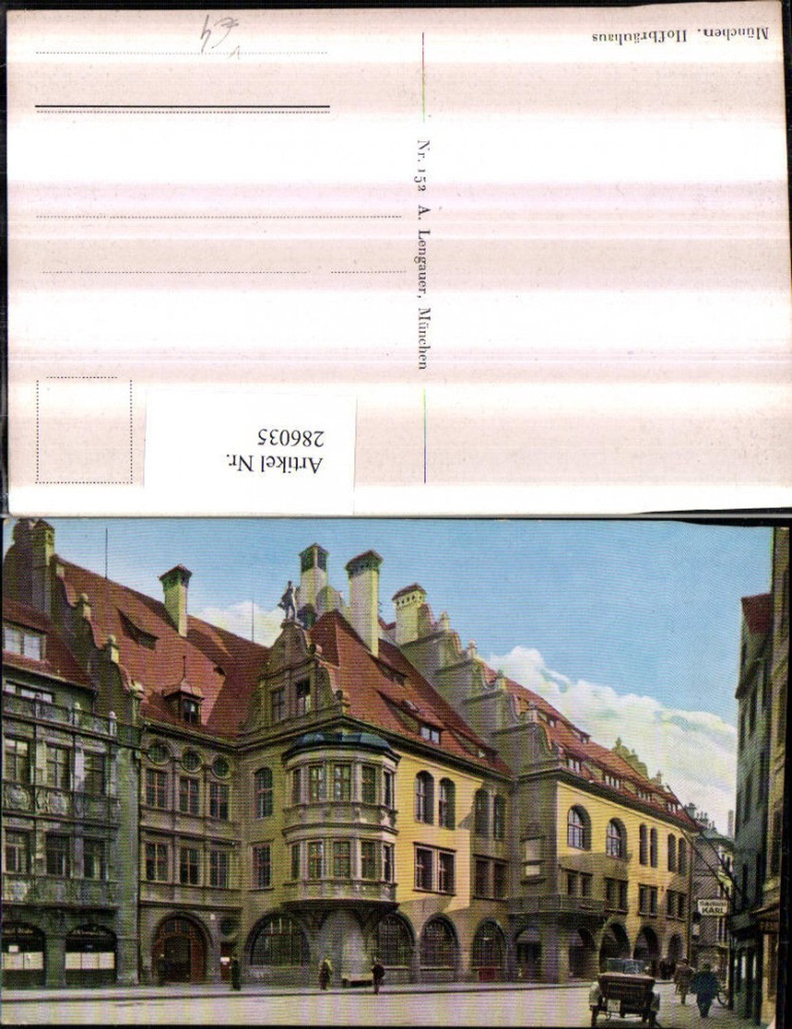 286035, Munich Hofbräuhaus Brauhaus pub A. Lengauer 152