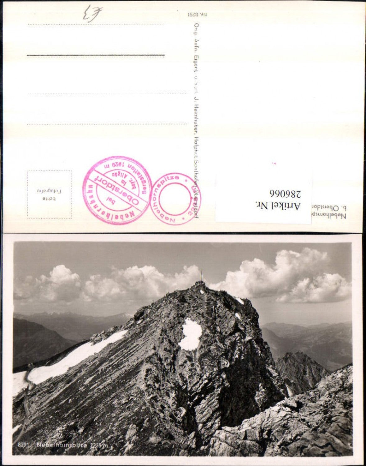 286066,Nebelhornspitze Bergkulisse b. Oberstdorf im Allgäu