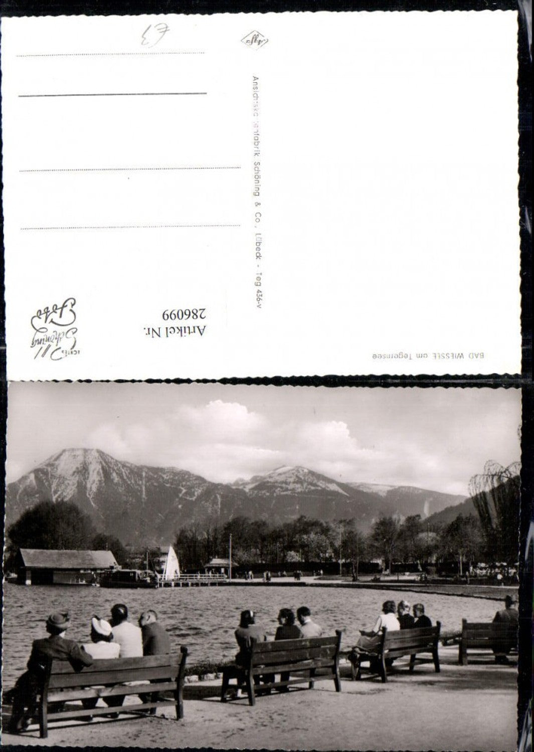 286099,Bad Wiessee am Tegernsee Anlegeplatz Boot Bergkulisse