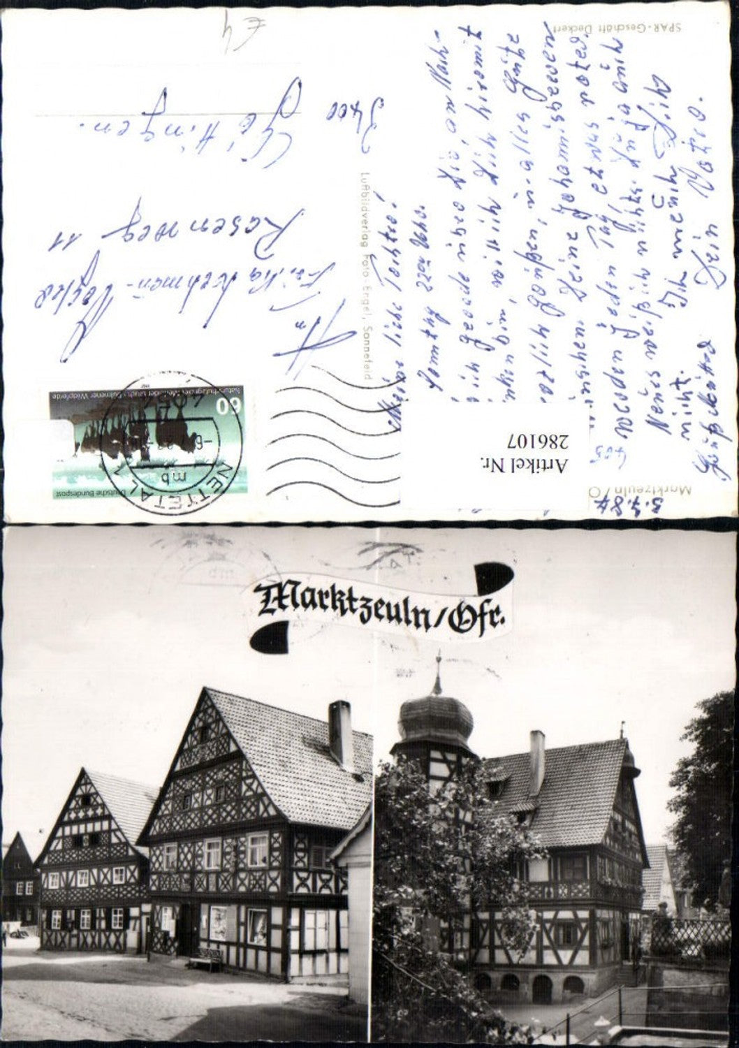286107,Marktzeuln Häuser Turm Mehrbildkarte