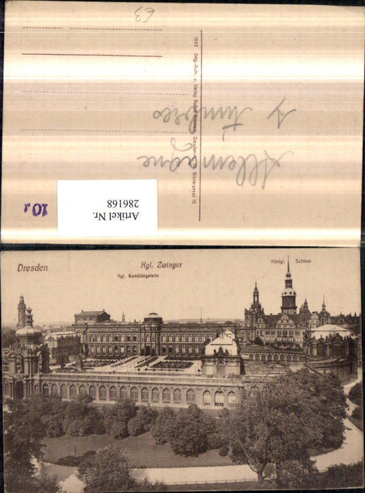 286168,Dresden Königlicher Zwinger Schloss Gemäldegalerie