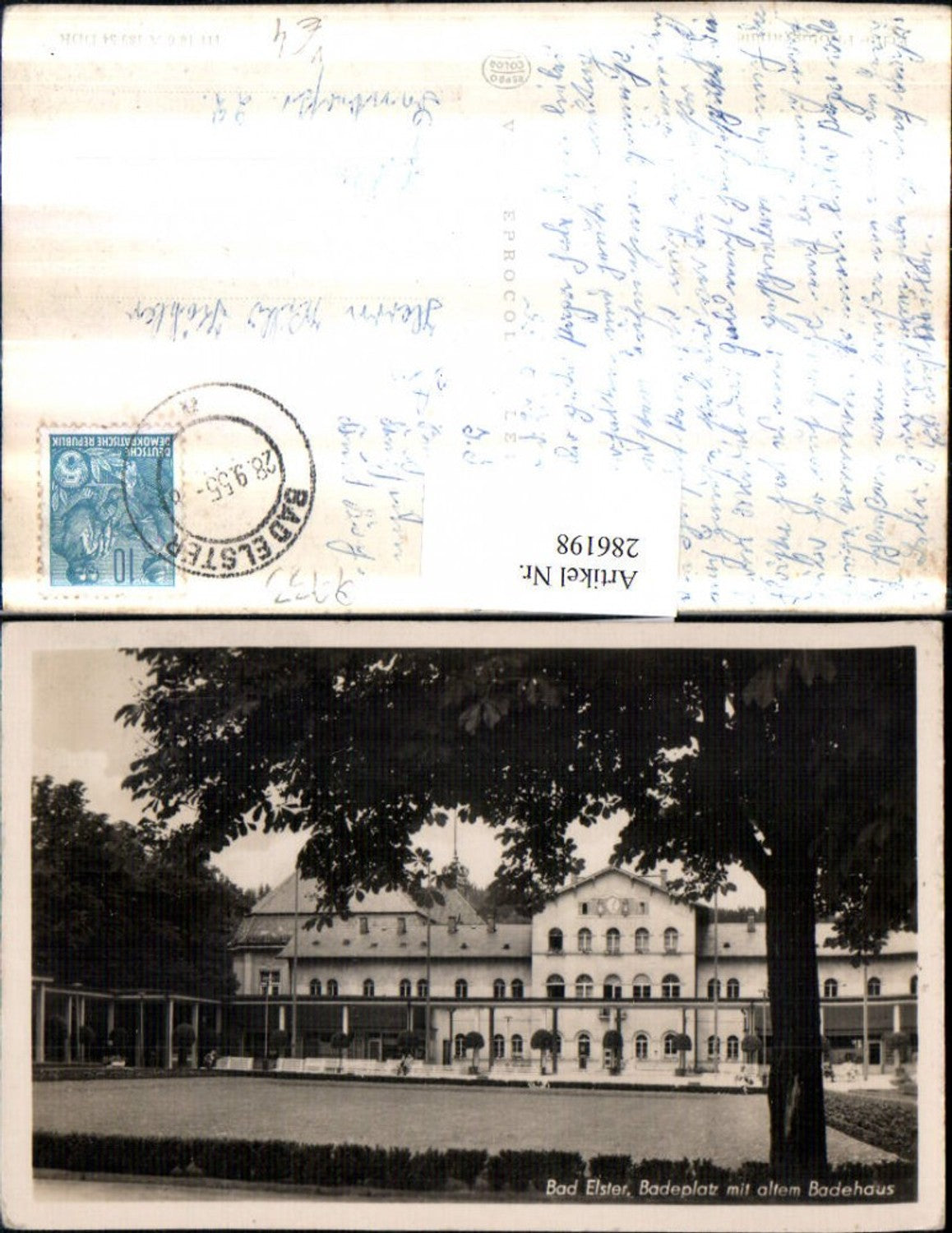 286198,Bad Elster Badeplatz m. Altem Badehaus pub VEB