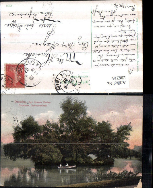 286216,Dresden Großer Garten Carolasee Schwaneninsel Insel