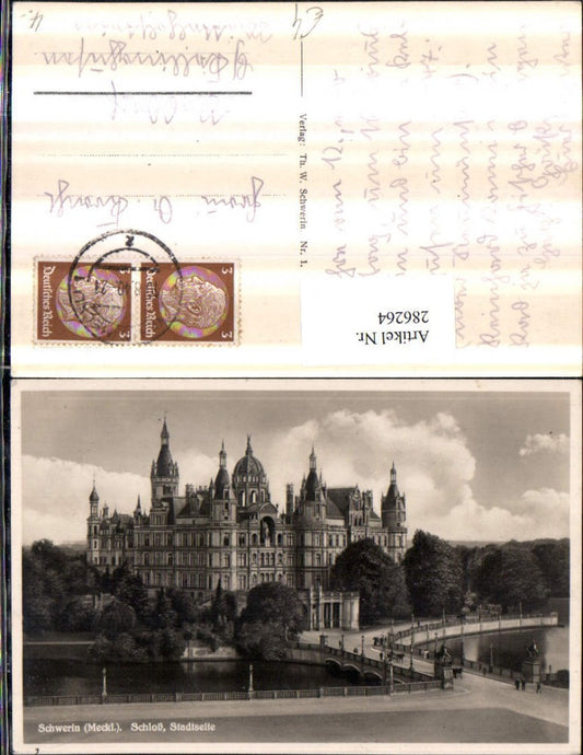 286264,Schwerin Schloss Brücke