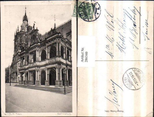 286340,Köln am Rhein Rathaus