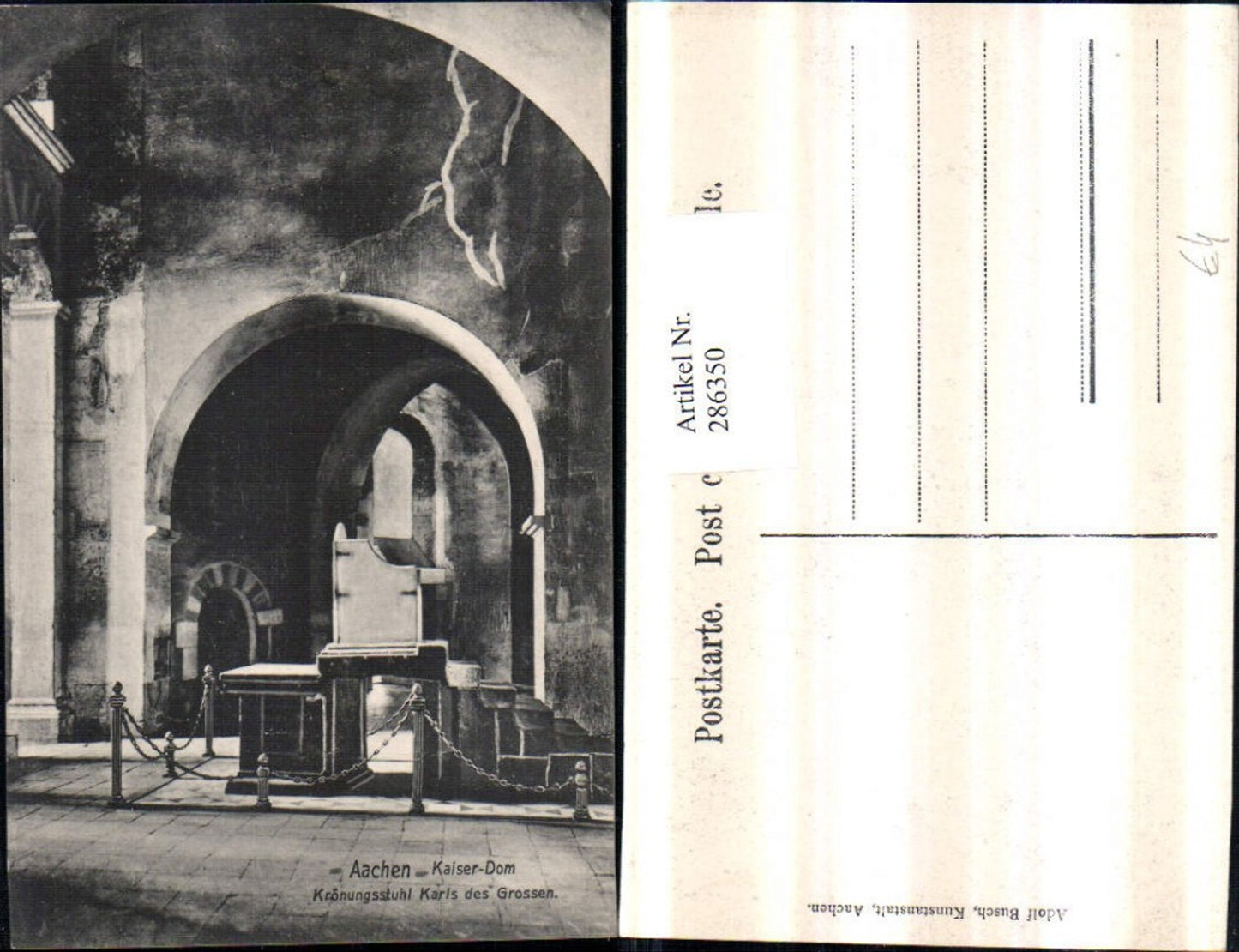 286350,Aachen Kaiser-Dom Krönungsstuhl Karls des Großen