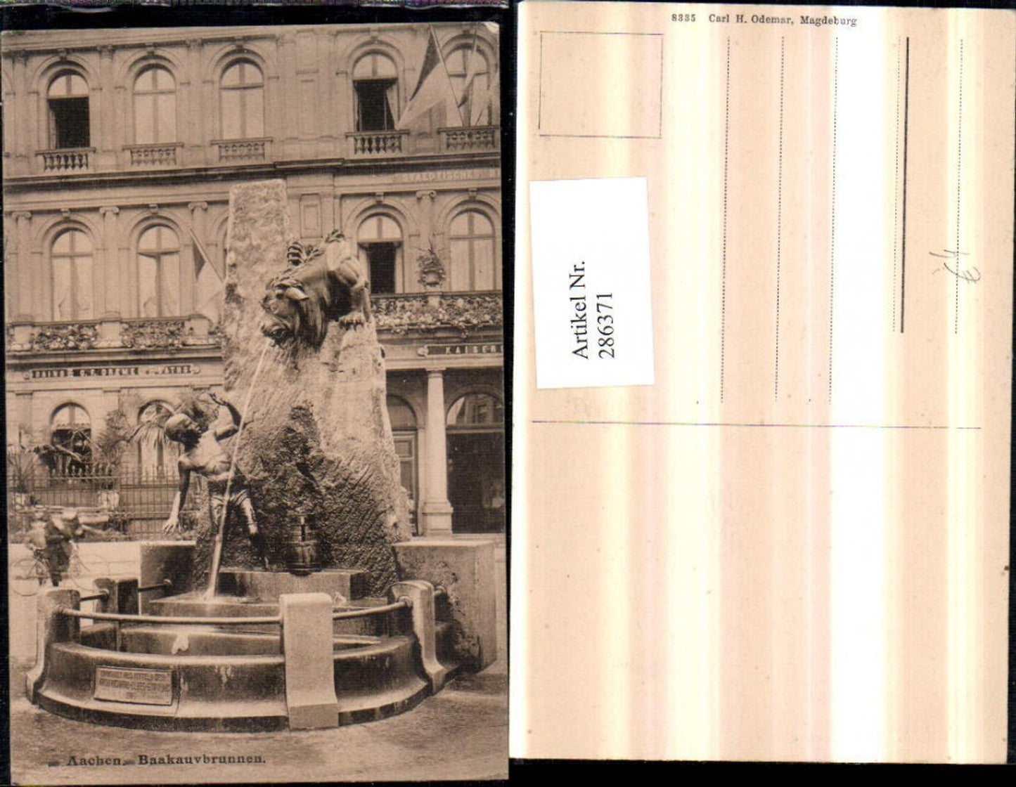 286371,Aachen Bahkauvbrunnen Brunnen