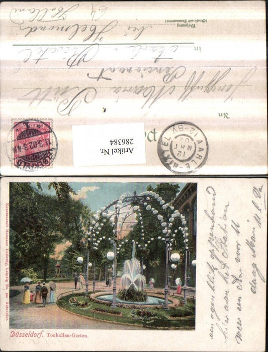 286384,Düsseldorf Tonhallen-Garten Springbrunnen