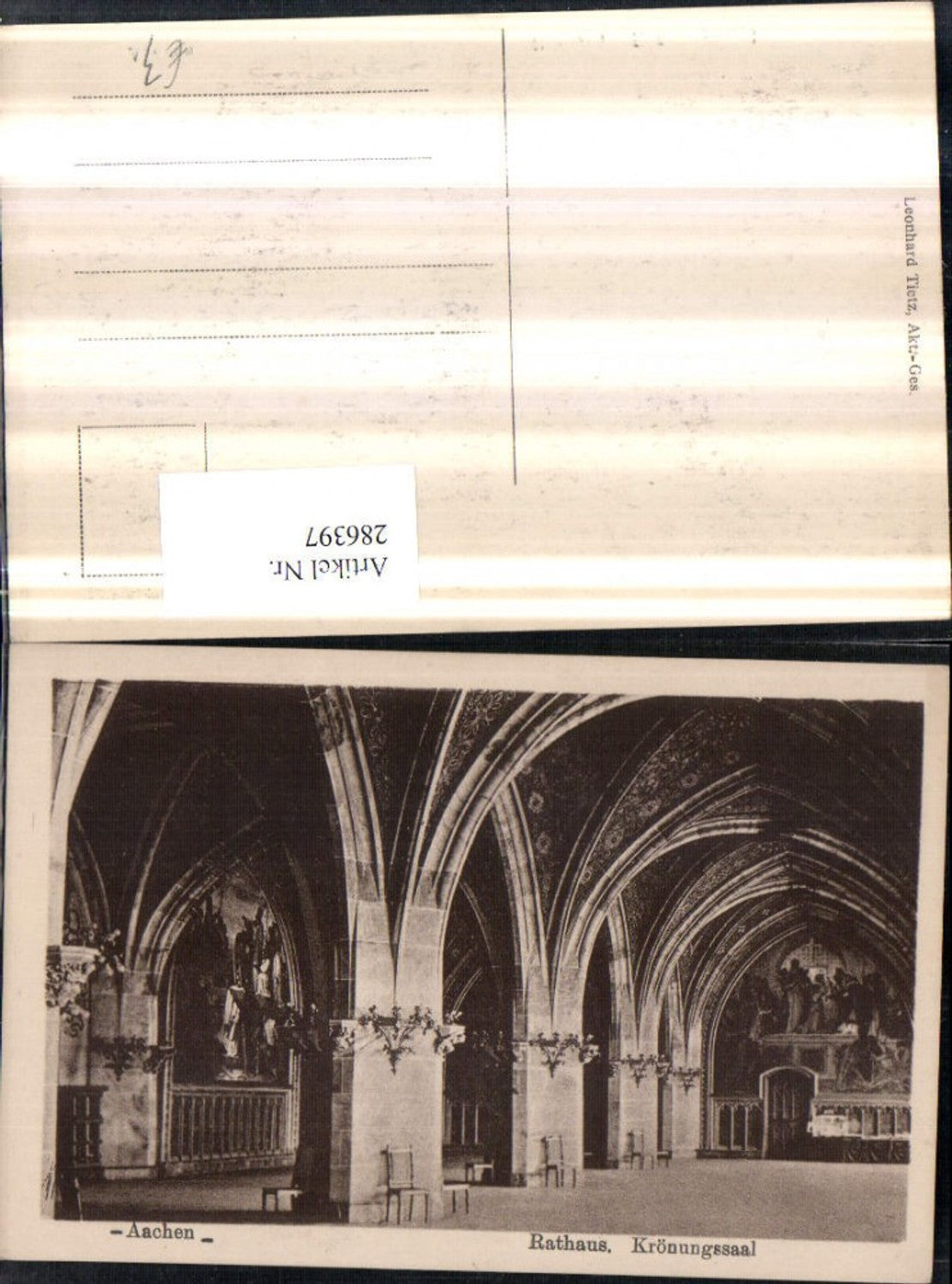 286397,Aachen Rathaus Krönungssaal Innenansicht