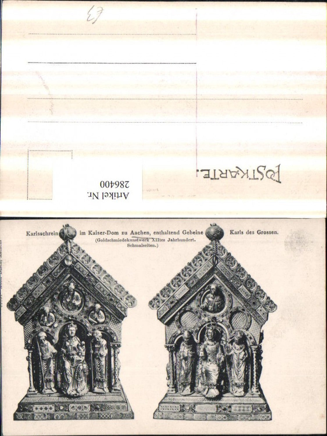 286400,Aachen Kaiser-Dom Karlsschrein Detailansicht