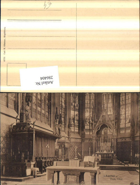 286404,Aachen Dom Innenansicht Chor Altar