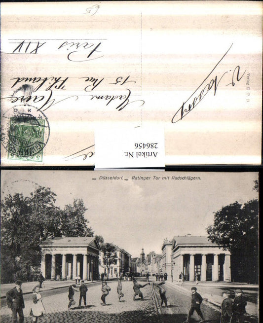 286456,Düsseldorf Ratinger Tor m. Radschlägern Straßenansicht