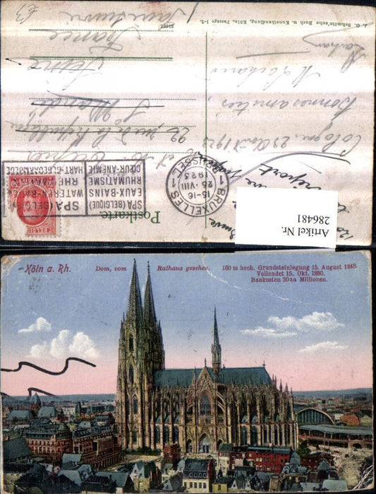 286481,Köln am Rhein Teilansicht Dom vom Rathaus gesehen