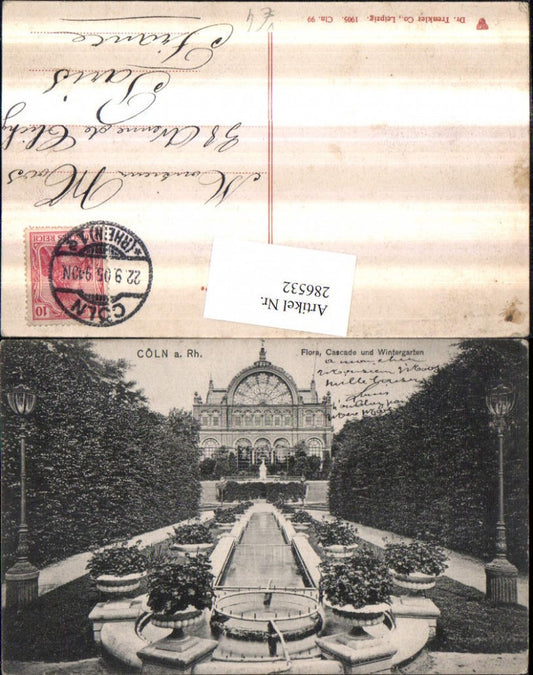 286532,Köln am Rhein Flora Kaskade u. Wintergarten pub Trenkler & Co 99