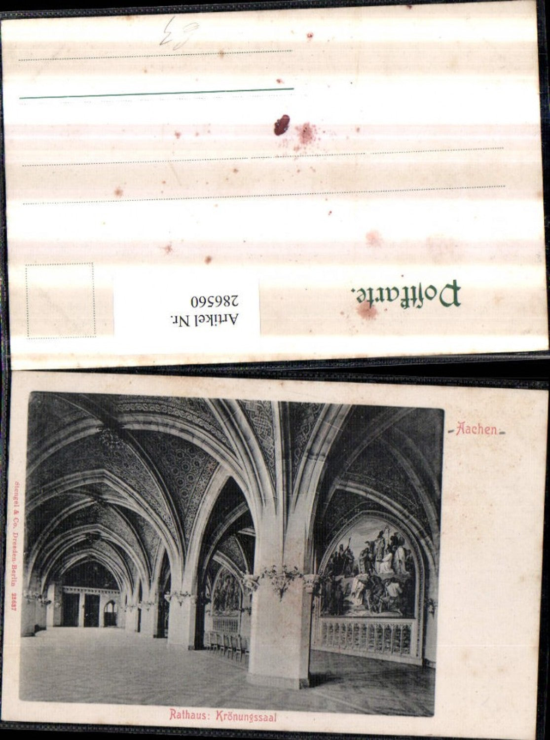 286560,Aachen Rathaus Krönungssaal Innenansicht pub Stengel & Co 23637