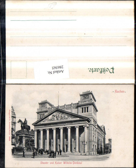 286565,Aachen Theater u. Kaiser Wilhelm-Denkmal pub Stengel & Co 23642