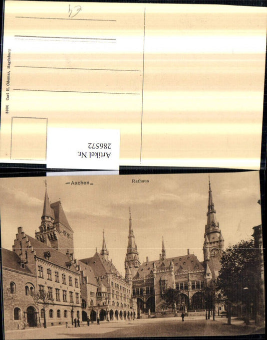 286572,Aachen Rathaus Straßenansicht