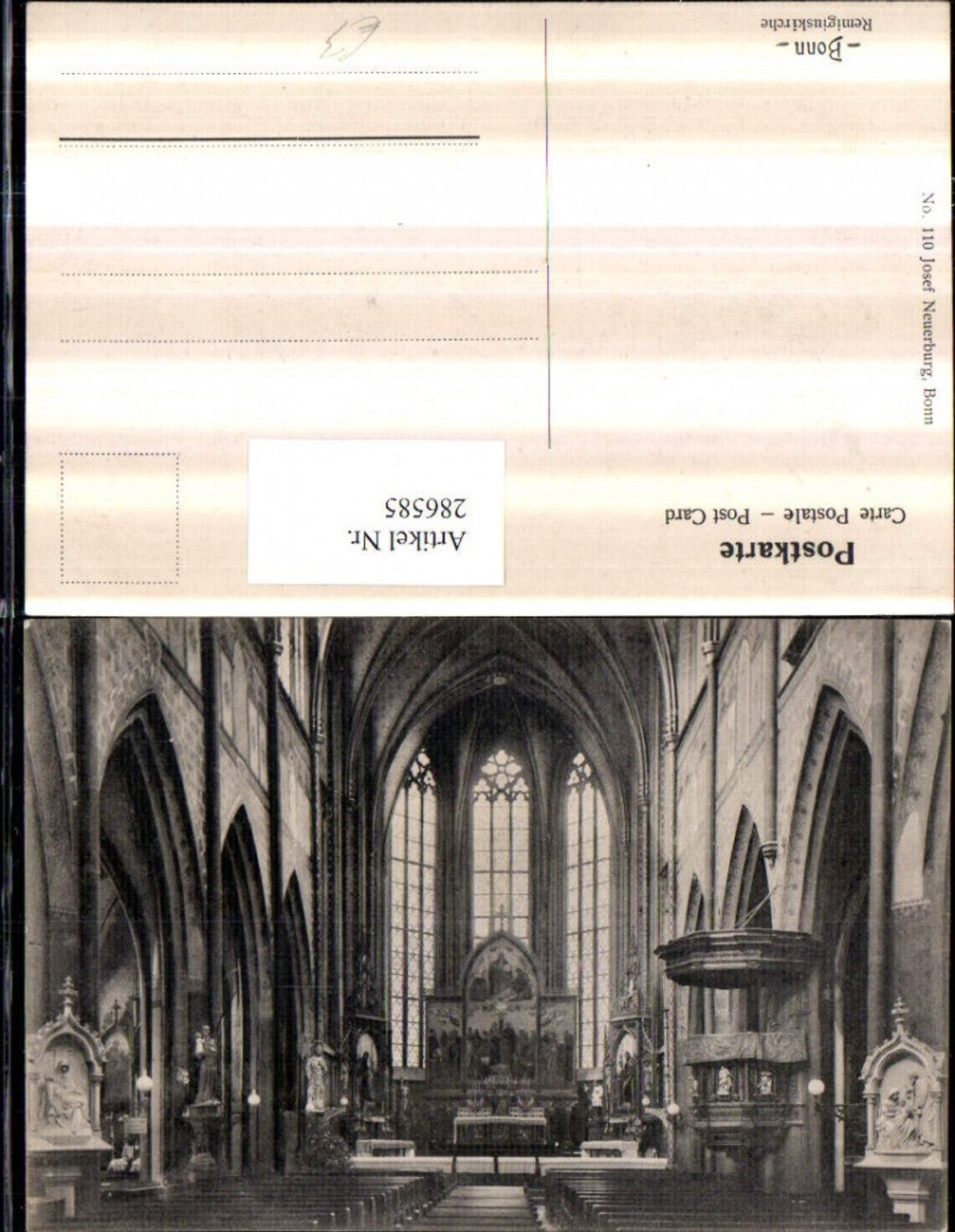 286585,Bonn am Rhein Remigiuskirche Kirche Innenansicht Kanzel