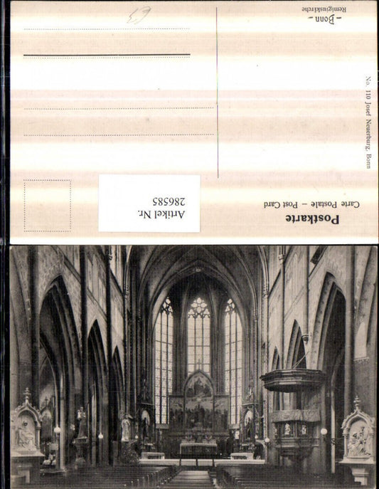 286585,Bonn am Rhein Remigiuskirche Kirche Innenansicht Kanzel