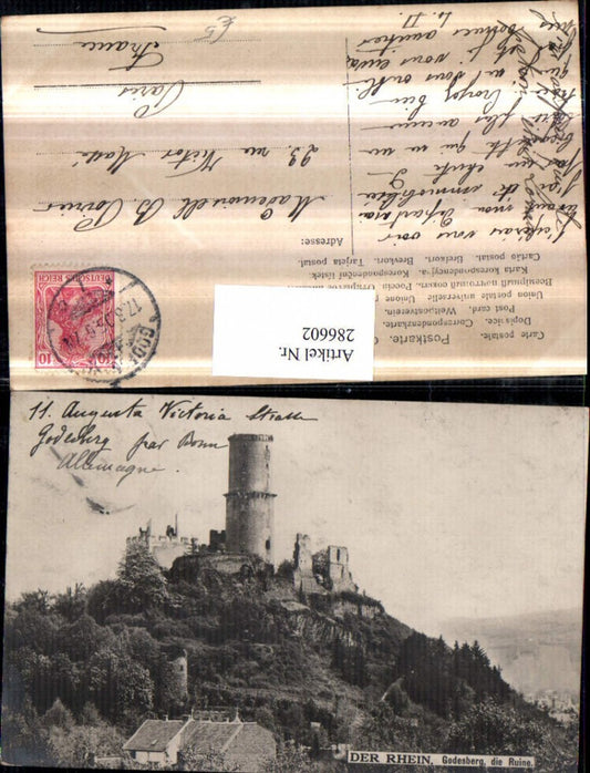 286602,Godesberg am Rhein Ruine Godesburg