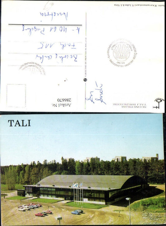 286670,Finnland Tali Bowling Centre Gebäude