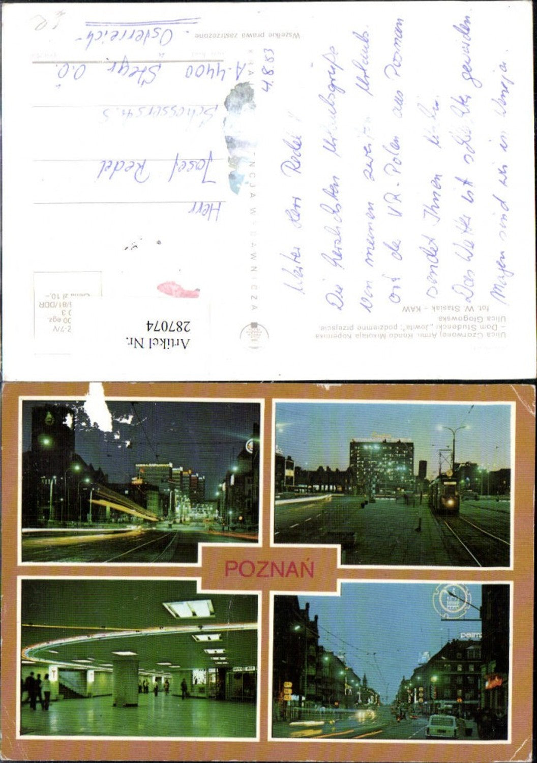 Alte Ansichtskarte – Old Postcard