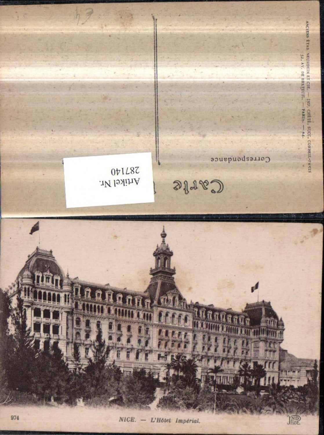 287140, Nice L'Hotel Imperial building