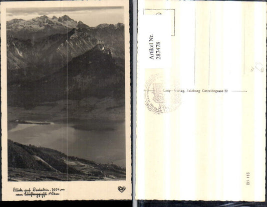 287478,Blick auf Dachstein vom Schafberggipfel Bergkulisse b. St. Wolfgang