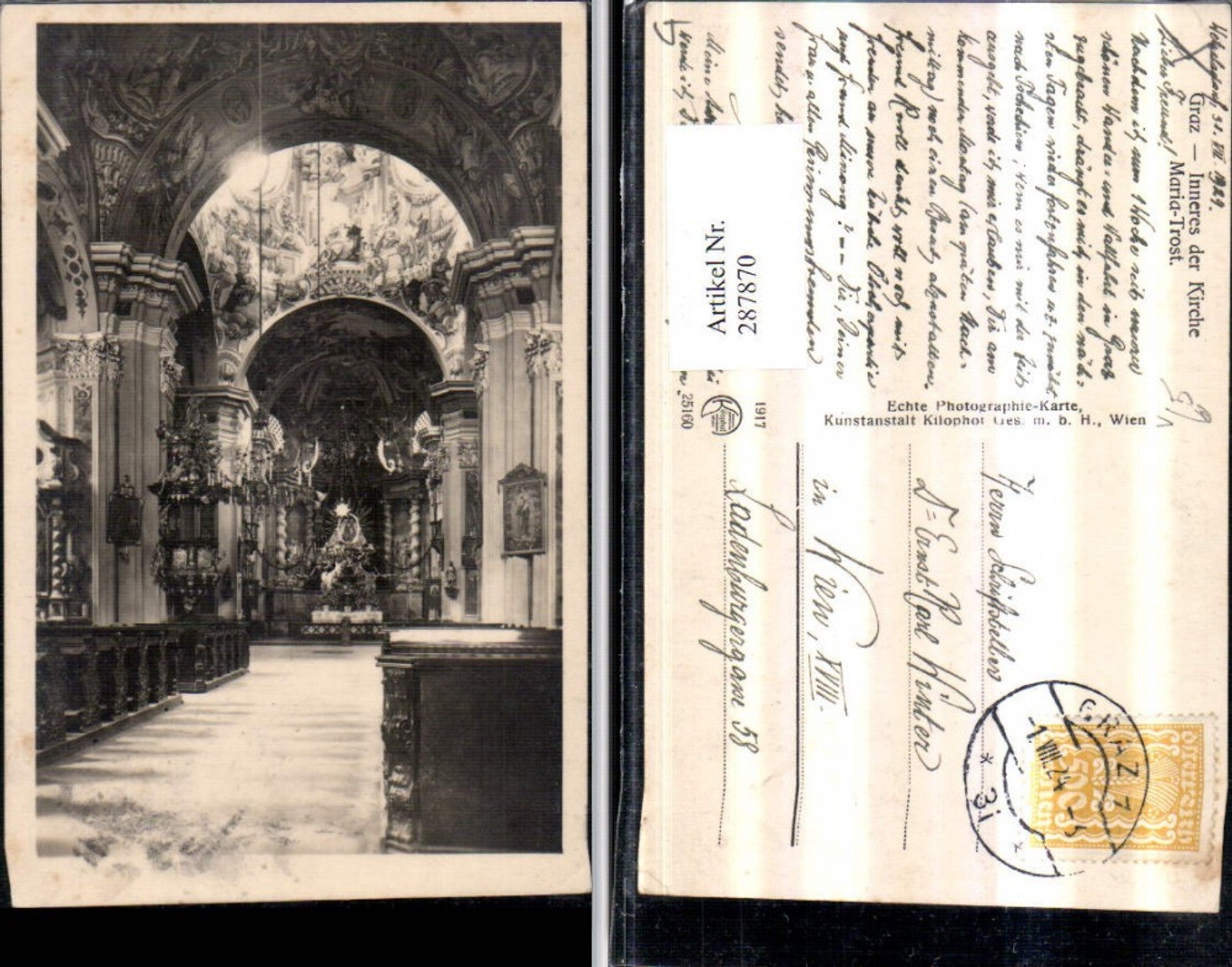 Alte Ansichtskarte – Old Postcard