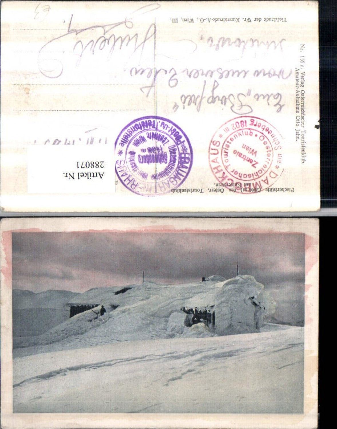 288071,Fischerhütte Berghütte am Kaiserstein b. Puchberg Winterbild