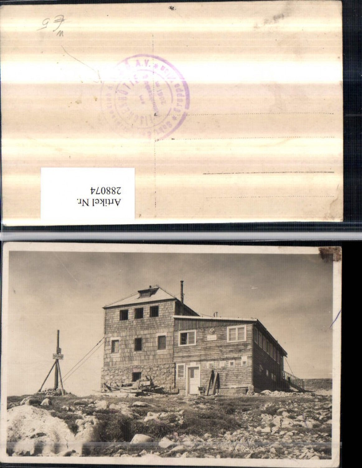 288074,Fischerhütte Berghütte am Hochschneeberg b. Puchberg