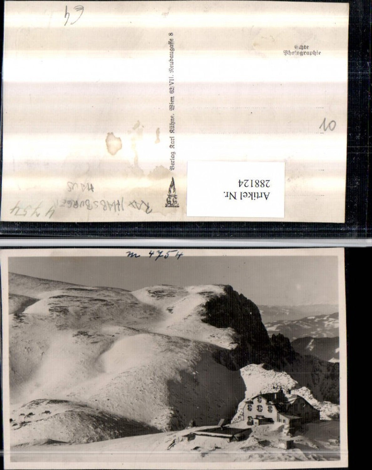 288124,Rax Habsburghaus Berghütte Bergkulisse b. Nasswald Schwarzau