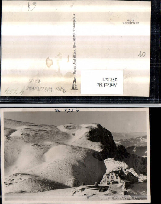 288124,Rax Habsburghaus Berghütte Bergkulisse b. Nasswald Schwarzau
