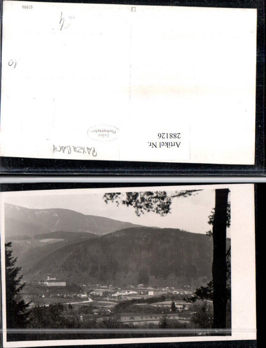 288126,Foto AK Payerbach Totale Bergkulisse