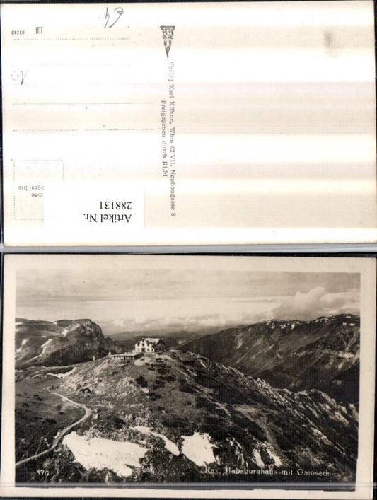 288131,Rax Habsburghaus Berghütte m. Gamseck Bergkulisse b. Nasswald Schwarzau