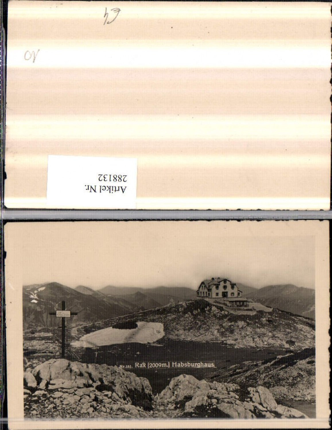 288132,Rax Habsburghaus Berghütte Bergkulisse b. Nasswald Schwarzau