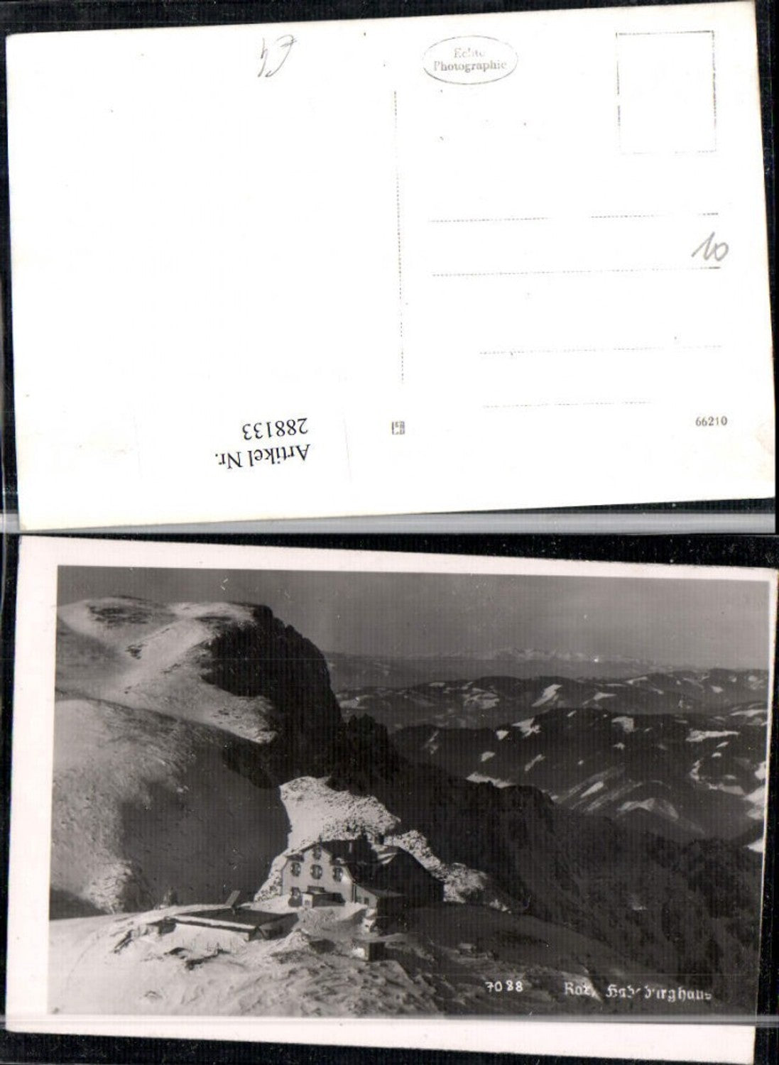 288133,Rax Habsburghaus Berghütte Bergkulisse b. Nasswald Schwarzau Winterbild