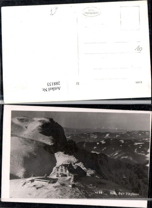 288133,Rax Habsburghaus Berghütte Bergkulisse b. Nasswald Schwarzau Winterbild