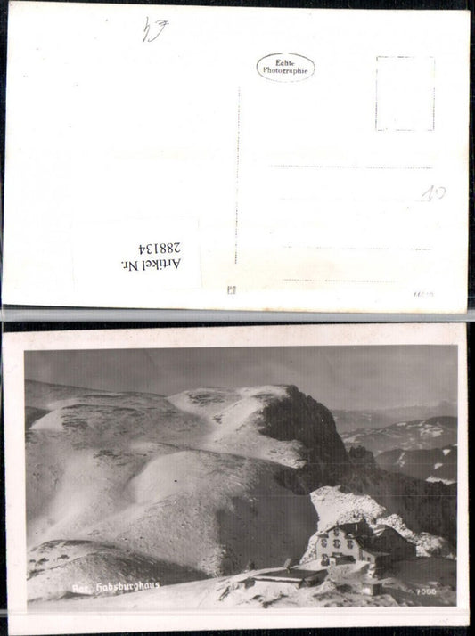 288134,Rax Habsburghaus Berghütte Bergkulisse b. Nasswald Schwarzau Winterbild