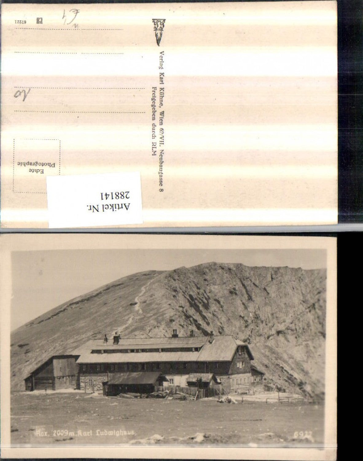 288141,Rax Karl Ludwig-Haus Berghütte Bergkulisse b. Prein