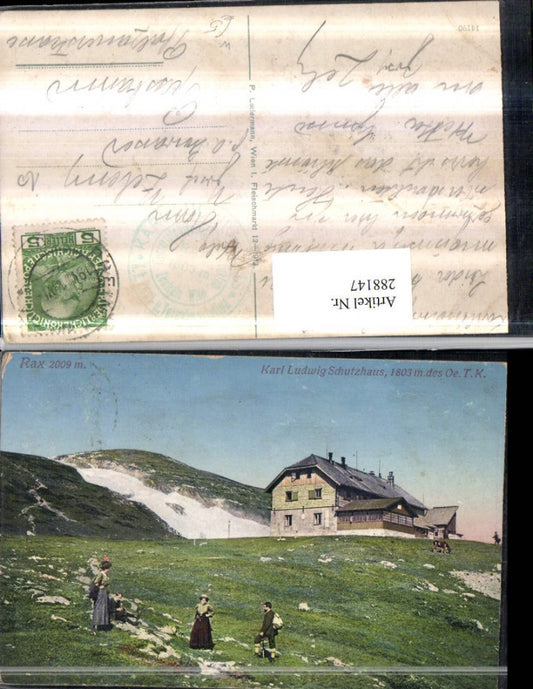 288147,Rax Karl Ludwig-Schutzhaus Berghütte b. Prein