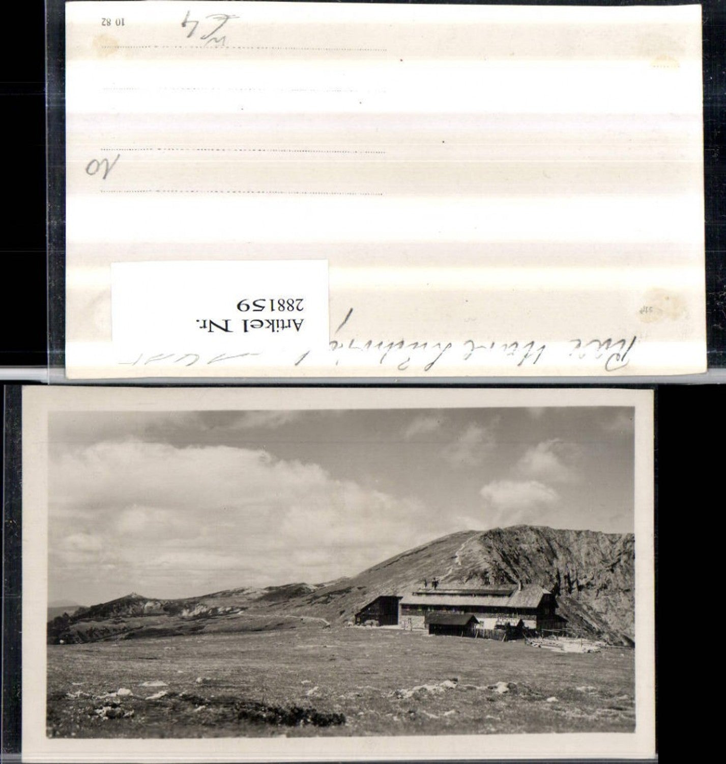 288159,Karl Ludwig-Haus auf d. Rax Berghütte Bergkulisse b. Prein