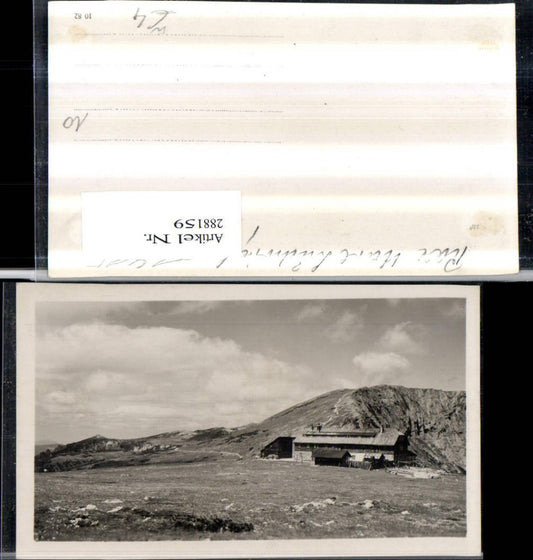 288159,Karl Ludwig-Haus auf d. Rax Berghütte Bergkulisse b. Prein