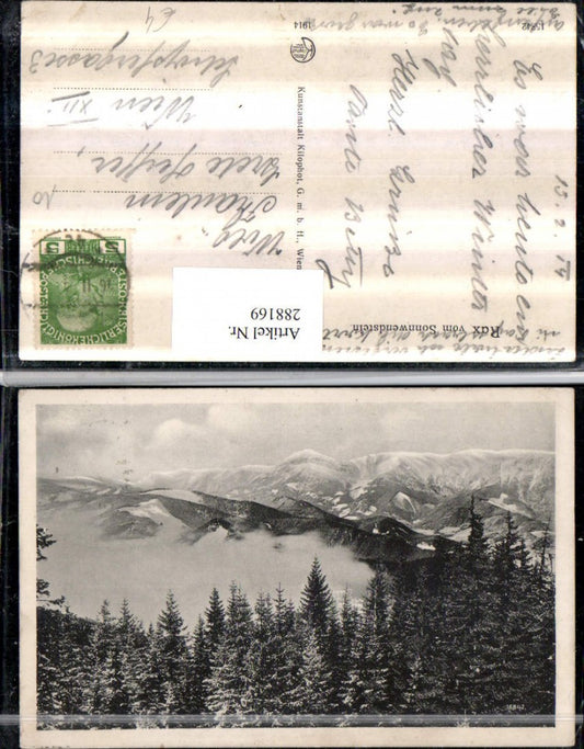 288169,Rax vom Sonnwendstein Bergkulisse b. Semmering pub Kilophot 15842