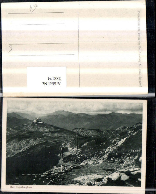288174,Rax Habsburghaus Berghütte Bergkulisse b. Nasswald Schwarzau