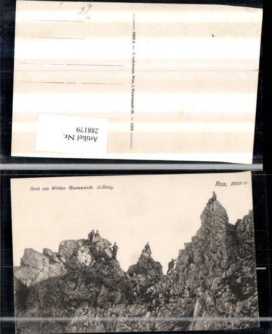 288179,Rax Grat am wilden Gamseck Kletterer Bergsteiger b. Prein