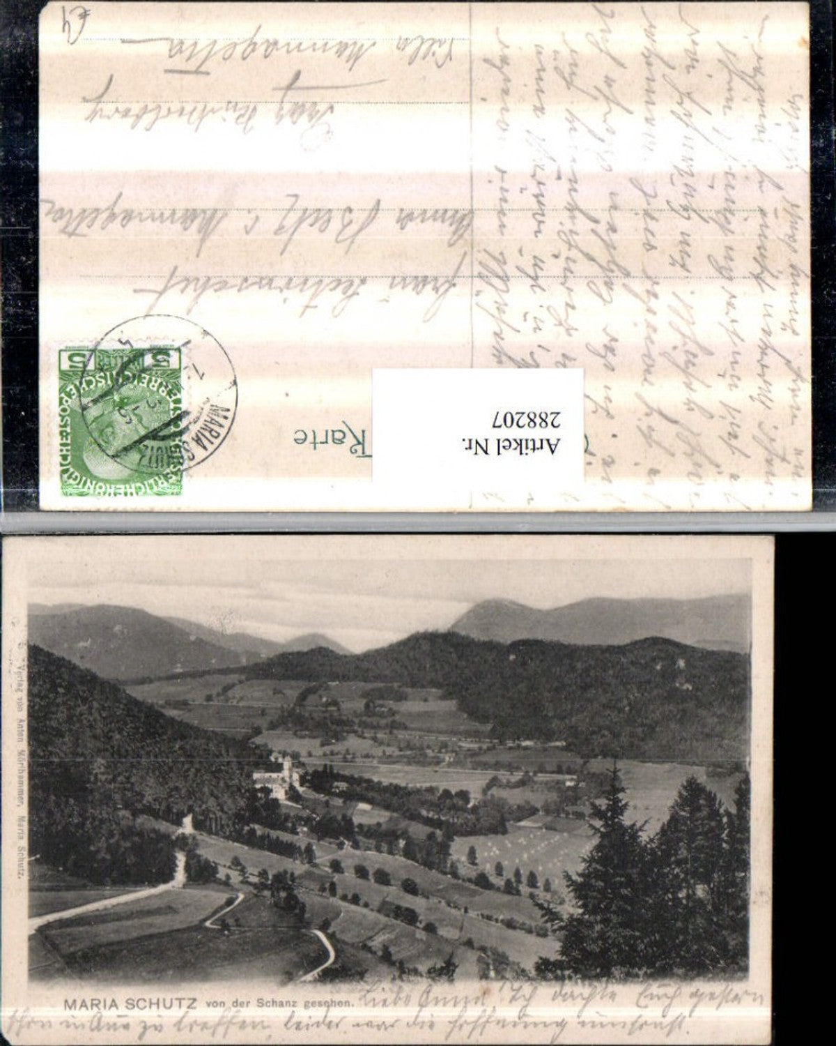 288207,Maria Schutz Totale von d. Schanz gesehen