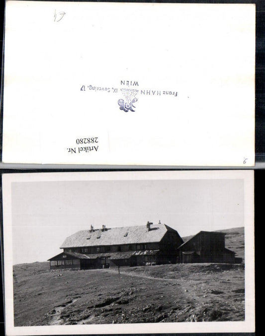 288280,Foto AK Karl Ludwig-Haus Berghütte auf d. Rax b. Prein